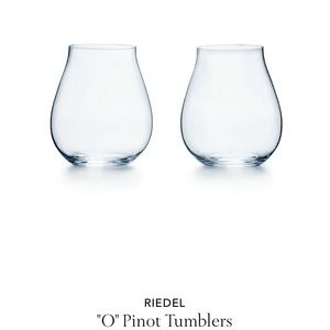 Tiffany & Co Riedel “O” Pinot Tumblers. Set of 2.